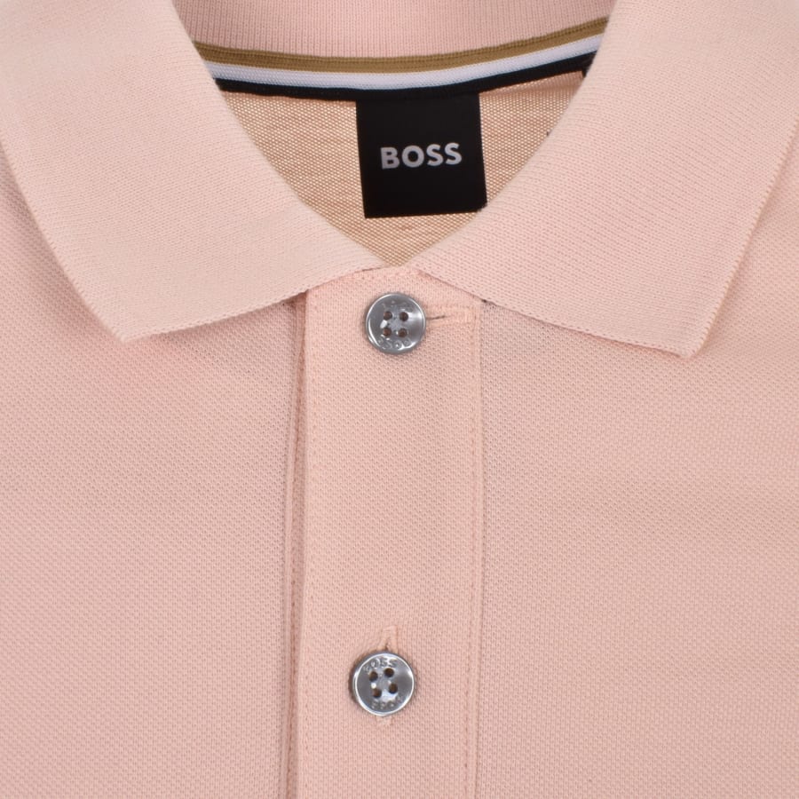 BOSS Pallas Polo T Shirt Pink